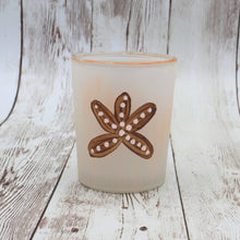 Load image into Gallery viewer, pale blush color hand painted glass candle holders
