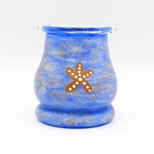 Load image into Gallery viewer, Starfish Hand Painted Glass Candle Holder
