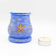 Load image into Gallery viewer, Starfish Hand Painted Glass Candle Holder
