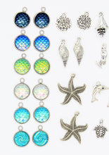 Load image into Gallery viewer, 26 Tropical Bulk Beach Charms &amp; Mermaid Pendants
