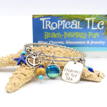 Load image into Gallery viewer, Dreaming of the Sea Nautical Stainless Steel Charm Bracelet
