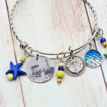 Load image into Gallery viewer, Nubble Lighthouse Nautical Stainless Steel Charm Bracelet
